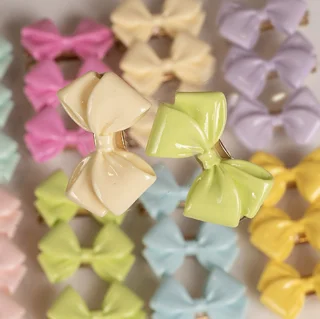 گیره مو انبری کوچک پاپیونی رنگی
