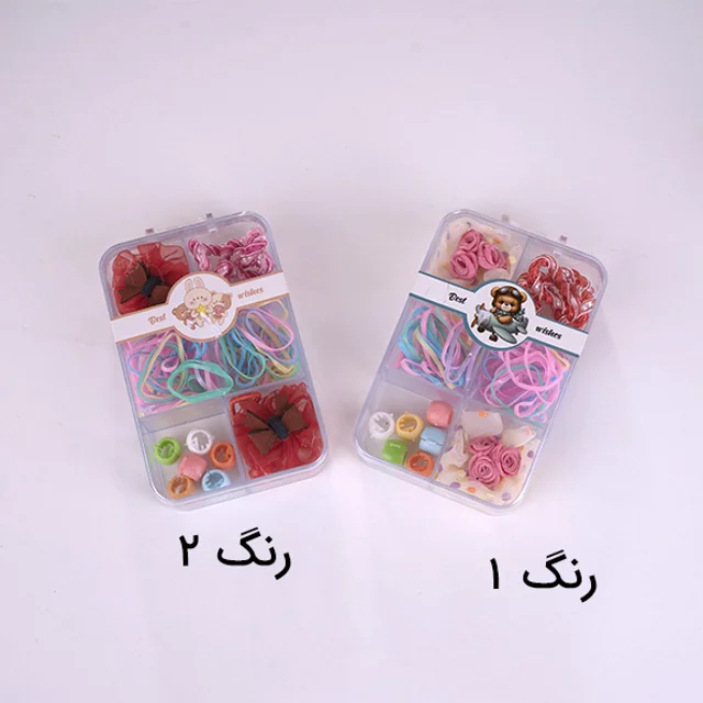 باکس گیره و کش مو رنگی